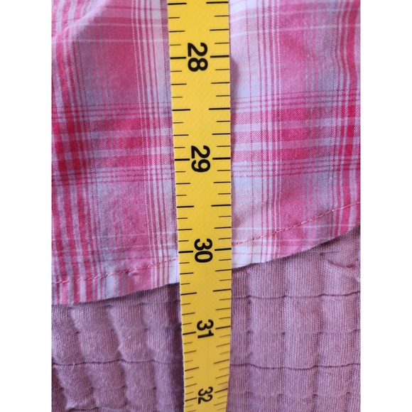 Rafter C Pearl Snap Shirt Men Large Red Plaid Western Button Up Long Sleeve - Picture 6 of 6